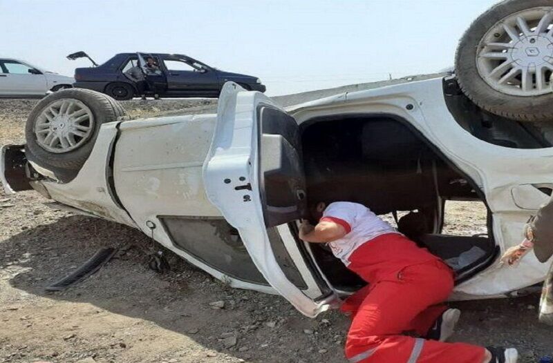 واژگونی خودرو در جاده بم – زاهدان ۲ کشته و سه مصدوم برجای گذاشت